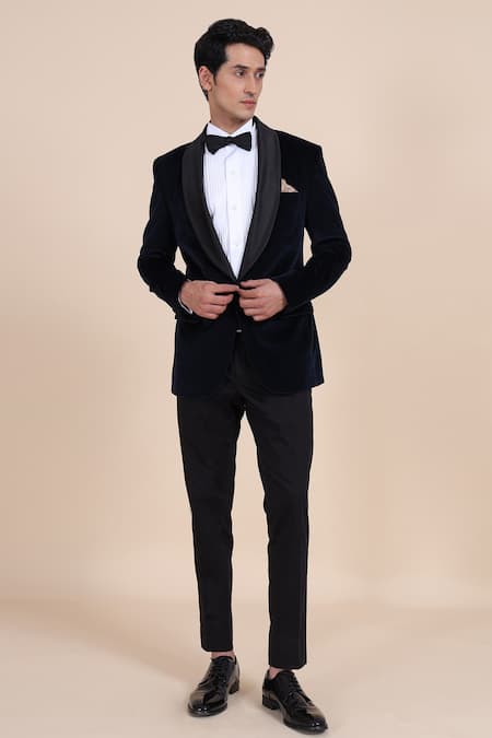 Raghavendra Rathore Blue Velvet Tuxedo 