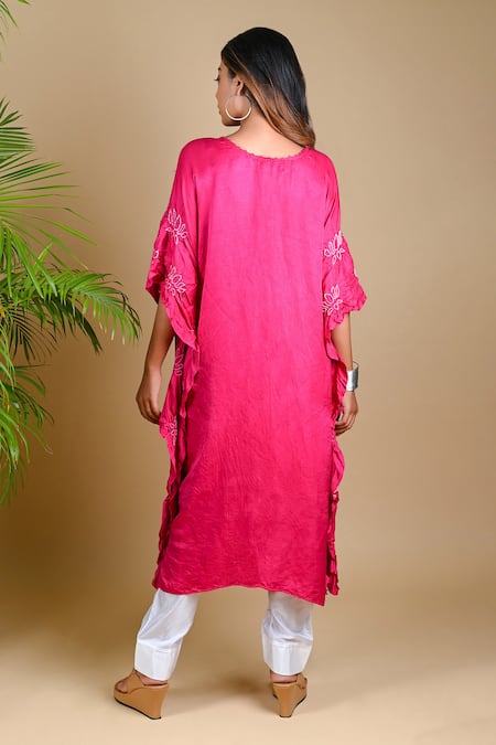 Dyelogue Gajji Silk Bandhani Tunic 