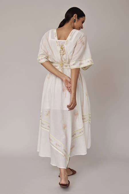 Pallavi Kandoi Floral Print Kaftan Dress 