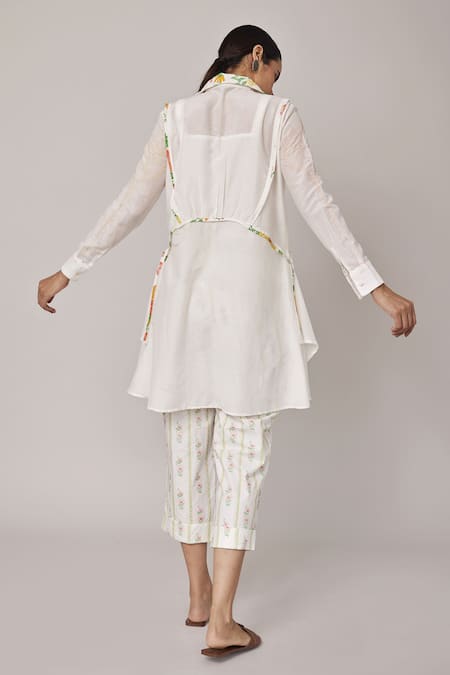 Pallavi Kandoi Cotton Silk Shirt Tunic & Pant Set 