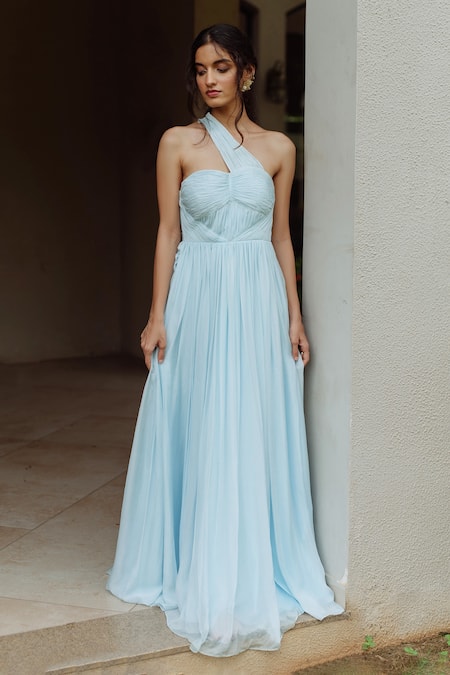 Pinup By Astha Luna Pleated Gown 