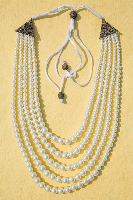 Cosa Nostraa Pearl Layered Mala 