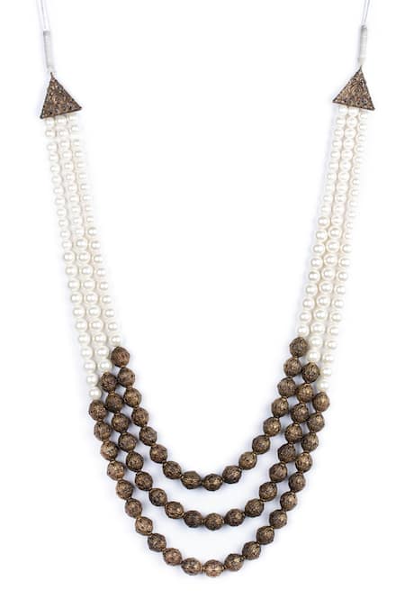 Cosa Nostraa Beaded Layered Mala 