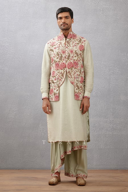Torani Jaituni Yagna Printed Bundi & Kurta Set 