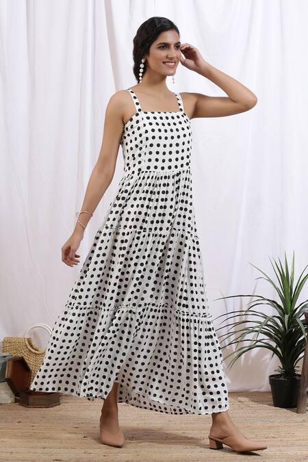 Polka hotsell square dress