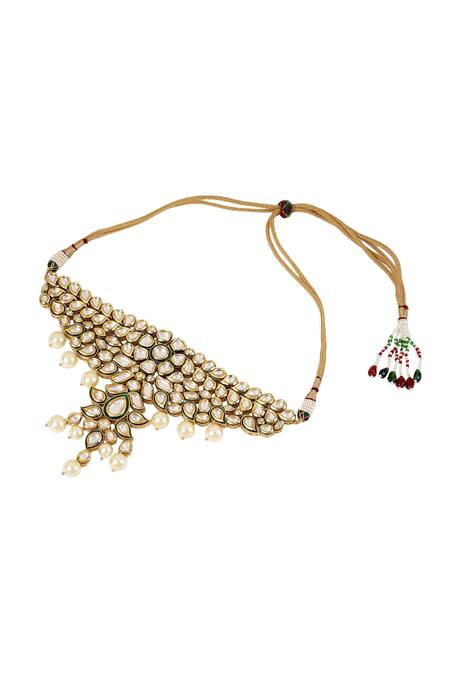 Shop Anayah Jewellery Kundan Choker Set at Aza Fashions Shop_Anayah Jewellery_Kundan Choker Set_at_Aza_Fashions