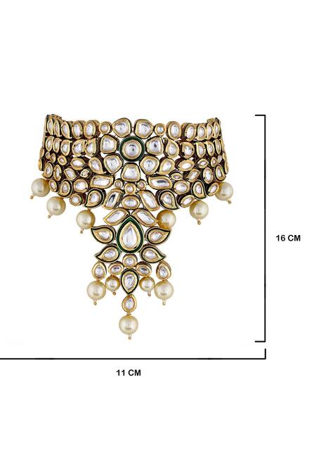 Anayah Jewellery Kundan Choker Set Online at Aza Fashions Anayah Jewellery_Kundan Choker Set_Online_at_Aza_Fashions