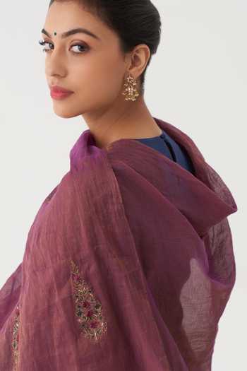 Shop Rhua Blue Dupatta Tissue , Kurta Madiha Embroidered Anarkali Set Online at Aza Fashions Shop_Rhua_Blue Dupatta Tissue , Kurta Madiha Embroidered Anarkali Set _Online_at_Aza_Fashions