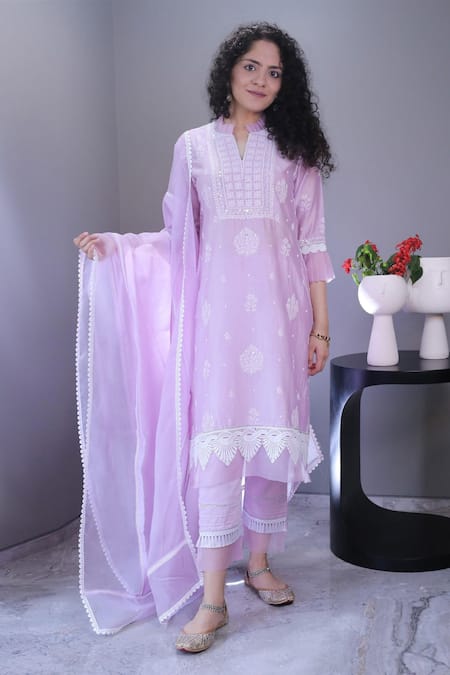 Nayara Cut kurti With Pant And Printed Dupatta 3pcs Set,Pakistani suit –  azrakhkurtis