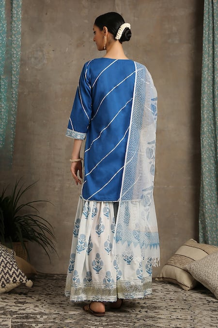 Maison Shefali Printed Kurta & Sharara Set 