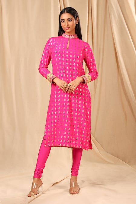 Masaba Silk Wallflower Foil Print Kurta 