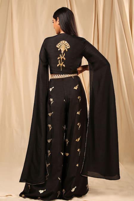 Masaba Vintage Fiona Foil Print Palazzo Set 