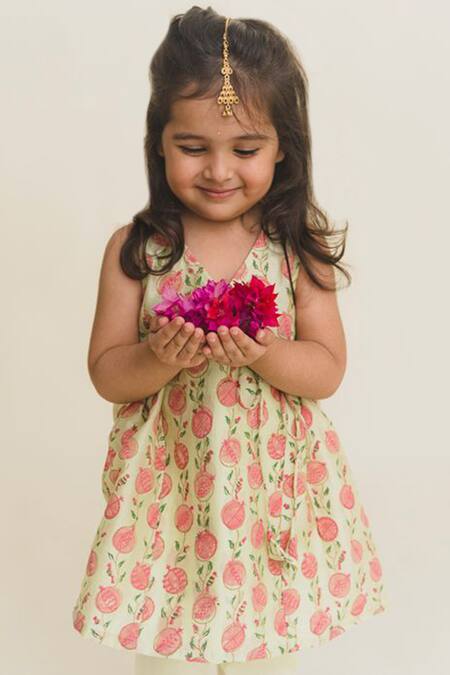 Shop MR Brat Green Chanderi Kurta And Pant Set at Aza Fashions Shop_MR Brat_Green Chanderi Kurta And Pant Set_at_Aza_Fashions