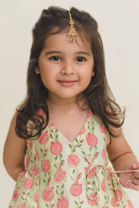 MR Brat Green Chanderi Kurta And Pant Set Online at Aza Fashions MR Brat_Green Chanderi Kurta And Pant Set_Online_at_Aza_Fashions