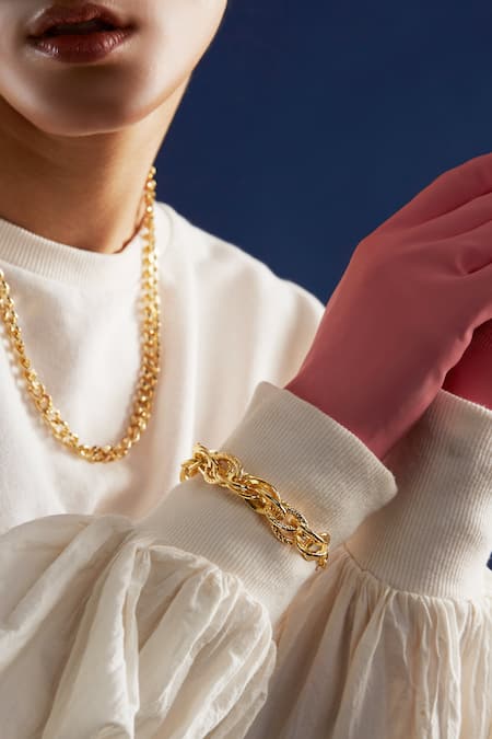 The Slow Studio Handcrafted Chain Link Bracelet 