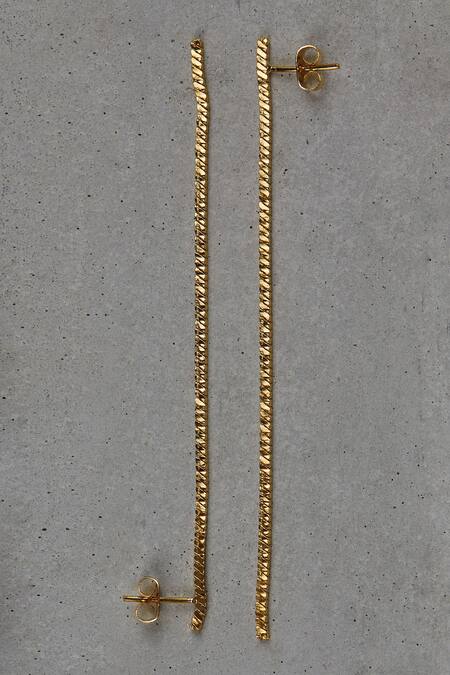 The Slow Studio Handcrafted Long Earrings 
