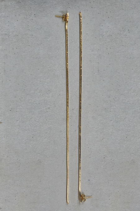 The Slow Studio Handcrafted Long Earrings 