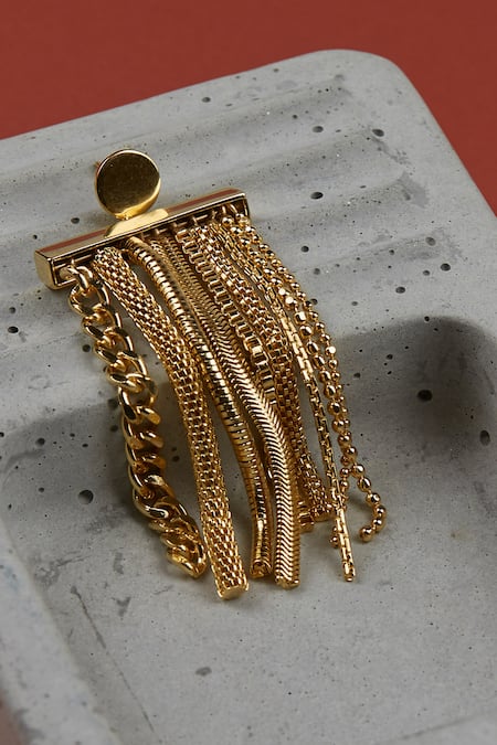 The Slow Studio Handcrafted Chain Tassel Earrings 