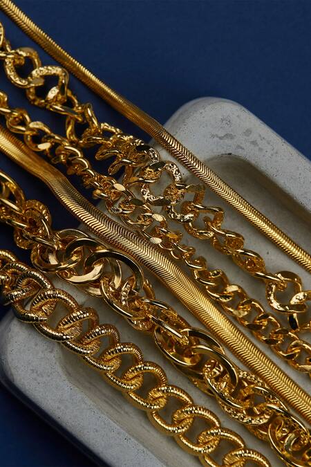 Buy_The Slow Studio_Gold Plated Handcrafted Unisex Viper Necklace  _Online_at_Aza_Fashions