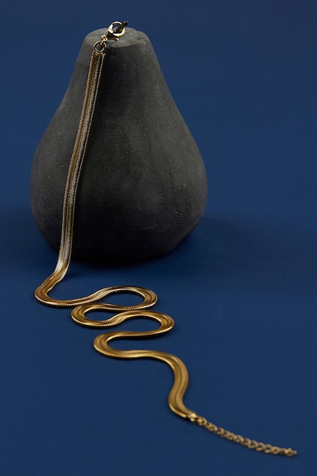 The Slow Studio Handcrafted Unisex Viper Necklace  