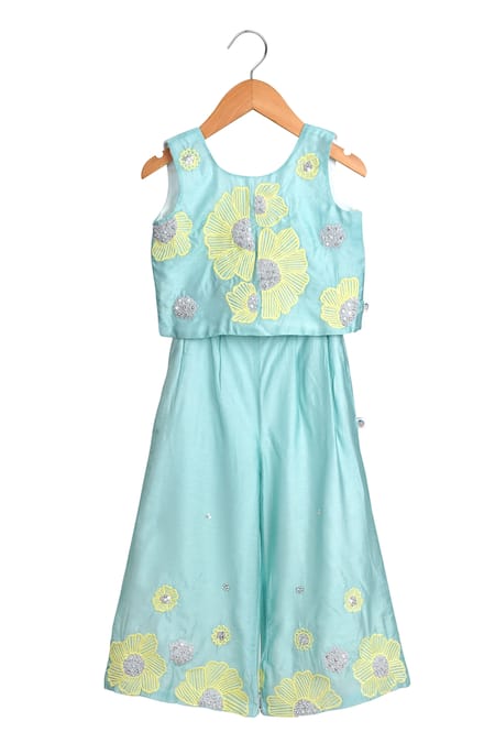Mi Dulce An'ya Embroidered Crop Top & Palazzo Set 