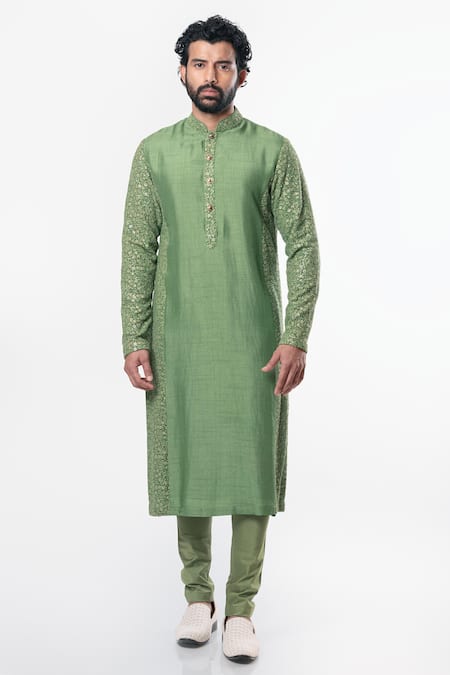 Nautanky Chanderi Silk Kurta Set 