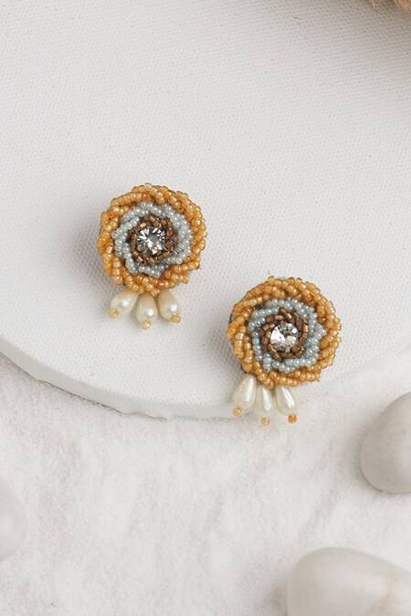 Torque By Merge Multi Color Beads, Stones Embellished Choker Set Online at Aza Fashions Torque By Merge_Multi Color Beads, Stones Embellished Choker Set _Online_at_Aza_Fashions