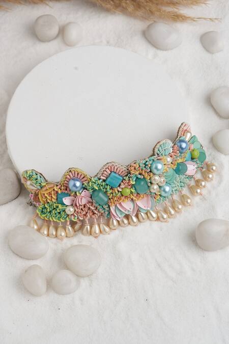 Buy Torque By Merge Multi Color Stones Embellished Choker And Stud Earrings Set Online at Aza Fashions Buy_Torque By Merge_Multi Color Stones Embellished Choker And Stud Earrings Set _Online_at_Aza_Fashions