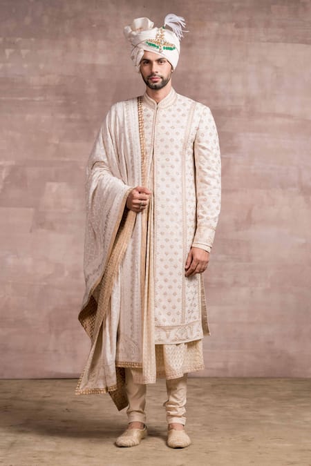 Tarun Tahiliani Chikankari Sherwani Set 