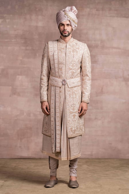 Tarun Tahiliani Resham Embroidered Sherwani Set 