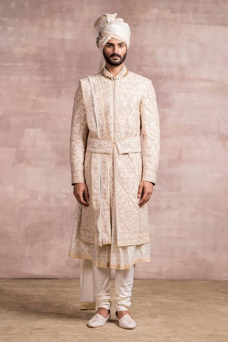 Tarun Tahiliani Zardozi Embroidered Sherwani Set 