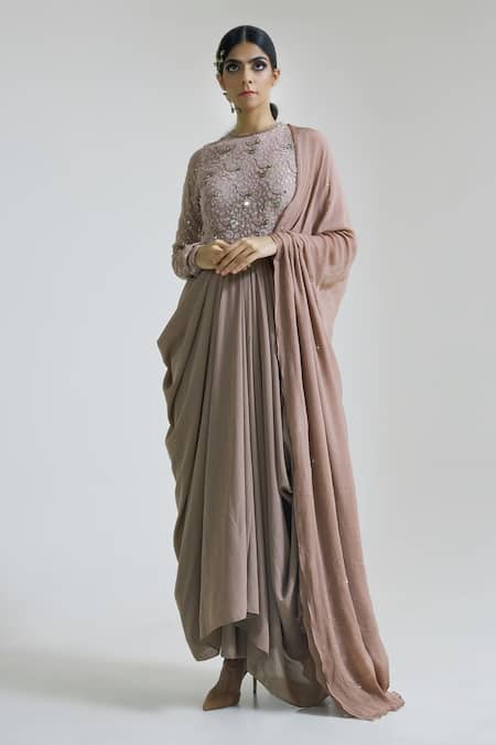 Photo of draped gown