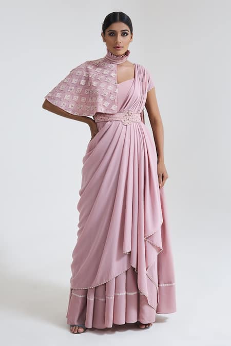 Buy latest stitched Designer Gown Saree Belt - AD Singh