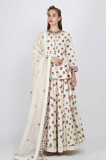 Nikasha Printed Kurta & Lehenga Set 