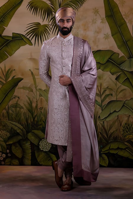 Punit Arora Ornamental Embroidered Sherwani Set 