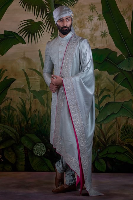 Punit Arora Ornamental Embroidered Sherwani Set 