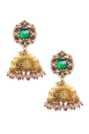 Monica Gulati_Gold Plated Kundan Choker Set_Online_at_Aza_Fashions