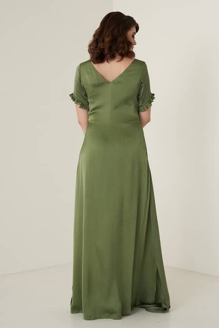 Merge Design Ombre Pleated Gown 
