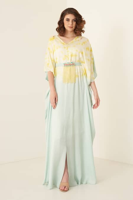 Merge Design Tie Dye Ombre Kaftan 