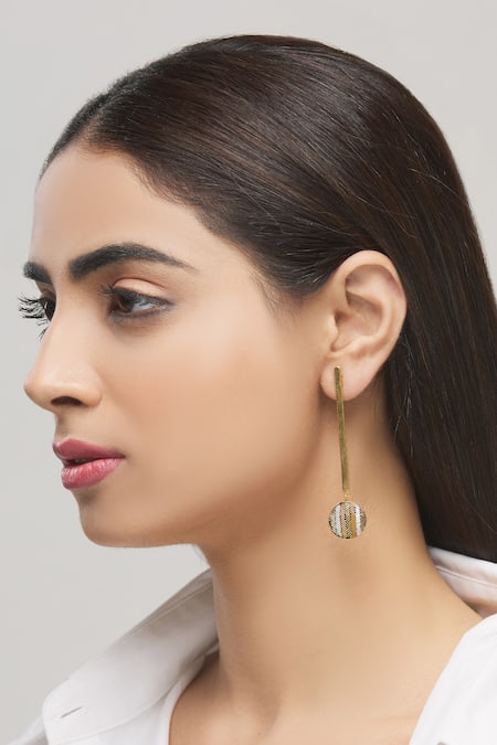 Insieme Long Earrings Gold - Susi Cala Jewelry
