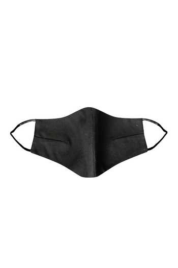 Gaya_Black Cotton Face Mask Single Pc_Online_at_Aza_Fashions