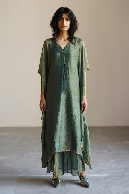 Mimamsaa Raquel Woven Kaftan & Palazzo Set 