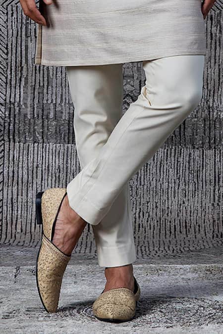 Shop_Shantnu Nikhil_Grey Raw Silk Classic Bandhgala _Online_at_Aza_Fashions