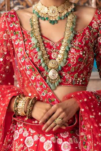 Jigar Chanderi Embroidered Lehenga 