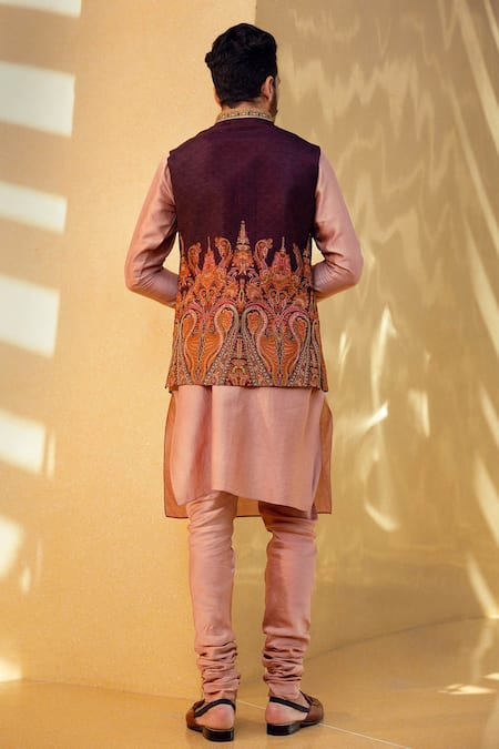 Kalista Aariz Printed Bundi & Kurta Set 