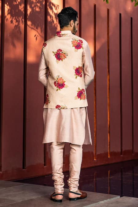 Kalista Vivaan Floral Print Bundi & Kurta Set 