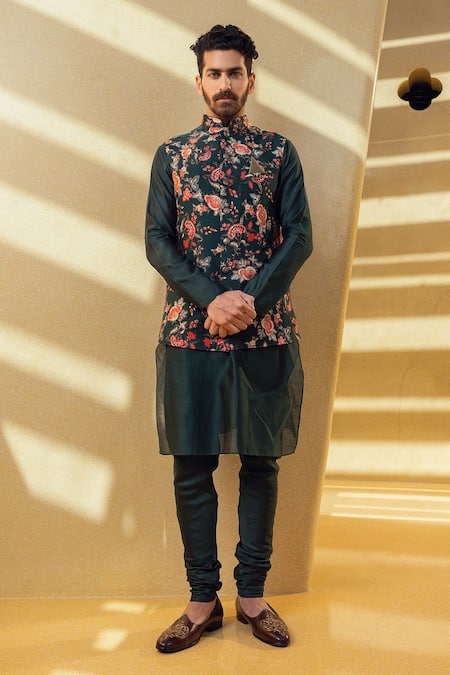 Kalista Kiyan Printed Bundi & Kurta Set 