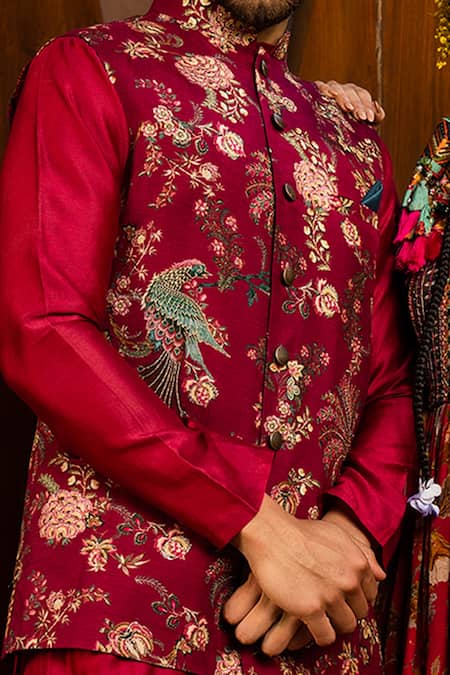 Kalista Nasir Printed Bundi & Kurta Set 