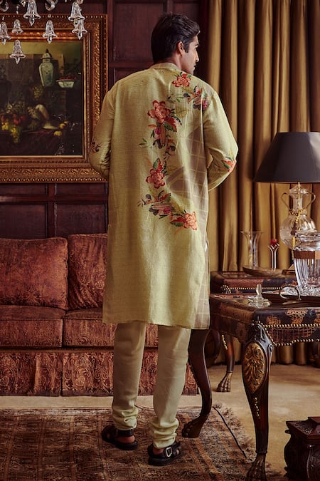 Kalista Aadim Chanderi Floral Print Kurta Set 