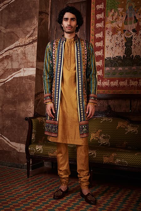 Kalista Aslan Bundi & Chanderi Kurta Set 